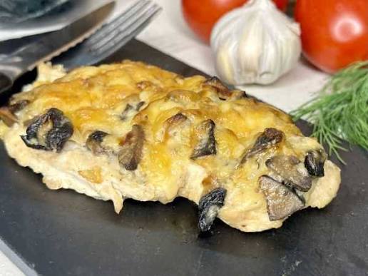 Мясо с грибами